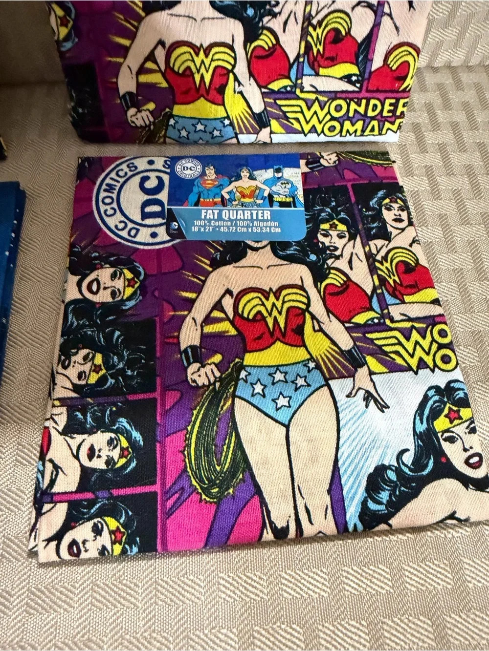 Superhero Cotton Fat Quarters - Batman, Wonder Woman & Star Wars Prints